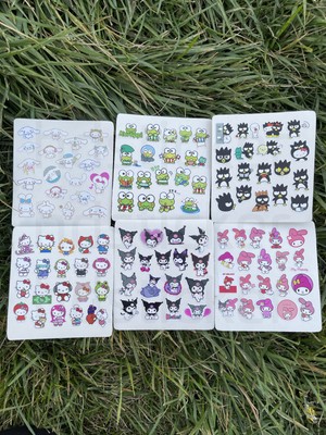 HD Sticker Hello Kitty ve Arkadaşları 115 Adet Bullet Journal - Ajanda - Planner - Laptop Sticker Seti Mini