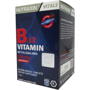 E-Trendy Shop Nutraxin B12 Vitamin 1000 Mcg 60 Tablet Takviye Edici Gıda