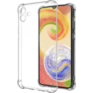 Case World Samsung Galaxy A04E Kapak Kamera Korumalı Airbag Antishock Köşe Korumalı Şeffaf Silikon Kılıf