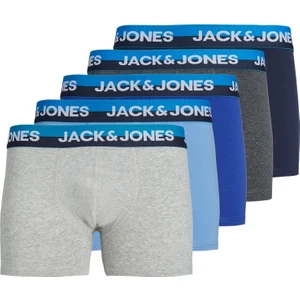 Jack & Jones Koyu Gri-Melanj Erkek 5'li Boxer Set 12248316
