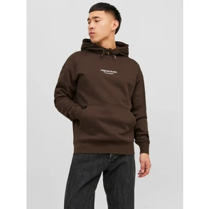 Jack & Jones Kapüşonlu Rahat Kesim Kahverengi Erkek Sweat 12241687