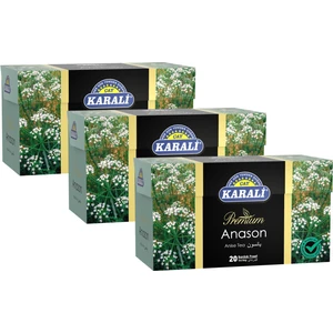 Karali Bardak Poşet Bitki Çayı Anason-Rezene 20'li x 3 Adet