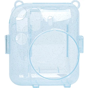 Instax Mini 12 Makine Uyumlu Mavi Simli Pleksi Kılıf