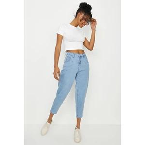 Select Moda Kadın Pens Detaylı Balon Model Jeans