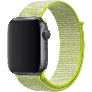 Apple Watch Seri 44/42 mm Uyumlu Ip Örgülü Kordon