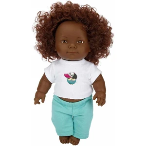 Dollz'n More Dada Kıvırcık Saçlı Bebek 35 cm - Yeşil Eşofman
