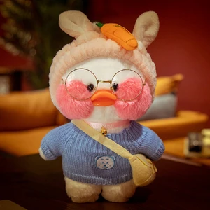 Ördek Lalafanfan Cafe Mimi Ins Hyaluronik Asit Ördek Bebek Peluş Oyuncak (Yurt Dışından)