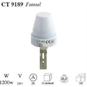 CT-9189 Gece Gündüz Sensörü Fotosel 220 Volt