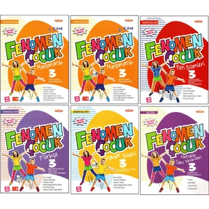 Fenomen Yayıncılık Fenomen 3. Sınıf Matematik(2)+Türkçe+Fen+Hayat+Ödev Seti 6 Kitap