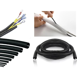 10MM Kablo Tesisat Gizleme Düzenleme Yarıklı Spiral Hortum