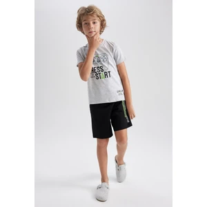 Erkek Çocuk Baskılı Kısa Kollu Pijama Takımı A4410A823SM