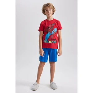 Erkek Çocuk Marvel Spiderman Lisanslı Kısa Kollu Pijama Takım A7487A823SM