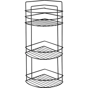 3'lü Banyo Köşe Düzenleyici Siyah