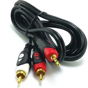 Ses Kablosu 1 Jak 3.5 mm Erkek 2 Rca Erkek 1.5 mt Gold