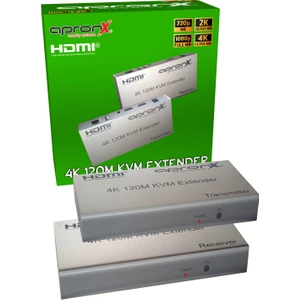 APX-120M CAT5E/CAT6 120M 4K Kvm HDMI USB Extender Hdmi Menzil Genişletme Arttırma Uzatma