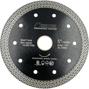 Mesh Turbo 5" 125MM Granit Mermer Seramik Karo Tuğla İçin Elmas Taşlama Diski