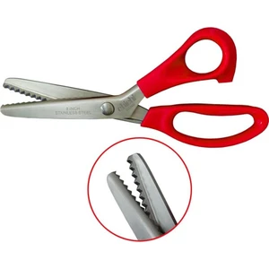 Plastik Saplı Sürfile Zikzak Makası 9-1/4 Inç 23.3cm / A-85
