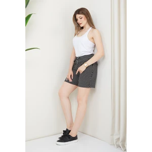Banada Moda Kadın Desenli Penye Şort