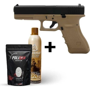 Glock 17 Gen3 Tan + Green Gas +0.20GR Bb