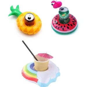 Üçlü Karpuz Ananas Gökkuşağı Şişme Havuz Deniz Bardak T