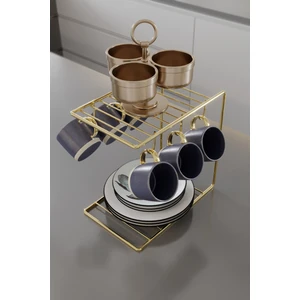 Boz Concept Home 6lı Kahve Fincan Askılığı Kupa Askısı Mutfak Düzenleyicisi