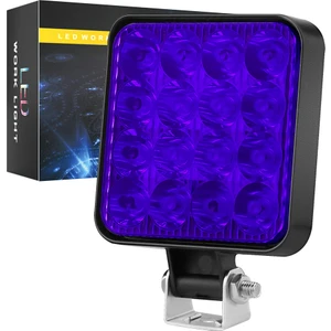 Off Road Traktör Tir Kamyon Sis Fari Ve Çalışma Lambası 16 Led Kare Plastik Kasa 3 Inç 84 MM