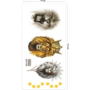 BP Tattoo Aslan Şampiyon Geçici Dövme