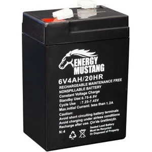 6 Volt 4 Amper Akü Orbus-Mustang 70*48*101 MM.-568 Gram