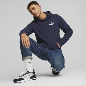 Essentials Elevated Erkek Lacivert Kapüşonlu Sweatshirt
