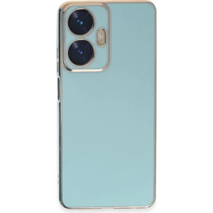 Realme C55 Kılıf Parlak Detaylı Kamera Korumalı Volet Silikon