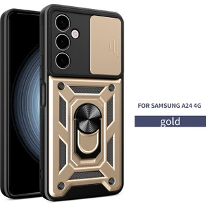 Samsung Galaxy A24 Kılıf Lens Sürgülü Yüzüklü Tank Kılıf Pars