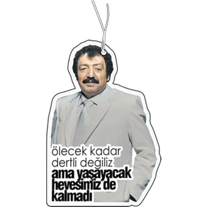 Jet Hızında Müslüm Baba Hevesimizde Kalmadı Tasarımlı Dekoratif Oto Kokusu