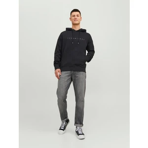 Jack & Jones Hood Star Erkek Siyah Kapüşonlu Sweatshirt
