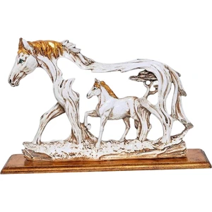 Hayvan Heykel Tv Dolabı Hayvan At Heykeli Ev Dekor Sanat Eseri Beyaz 16X6X13CM (Yurt Dışından)
