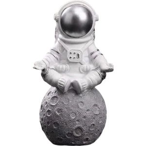 Astronot Heykel Hediye Oturma Odası Otel Masa Dekor Meditasyon (Yurt Dışından)