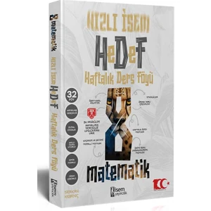 İSEM Yayıncılık 8. Sınıf Hızlı Matematik Hedef Haftalık Ders Föyü