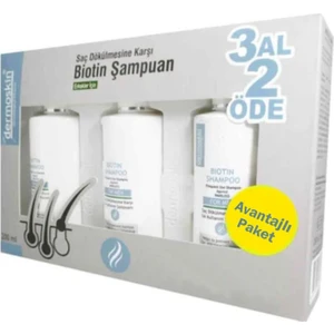 Biotin Şampuan Kofre Erkek 3 x 200 ml