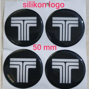 Tofaş Plasto (Damla) Yapıştırma Jant Göbeği 4 Lü 50 mm
