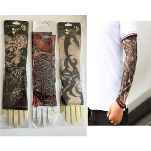Airbrush Tattoo 3 Çift 6 Adet Giyilebilir Dövme Sleeves Tattoo Çorabı Sleeves