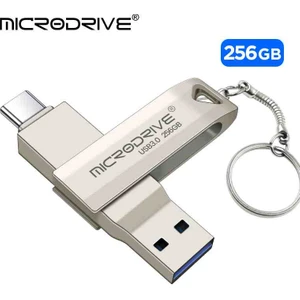 256Gb.Type-C To Usb 3.0 Hızlı Usb Flash Bellek Otg Çift Girişli Metal Sağlam Orjinal