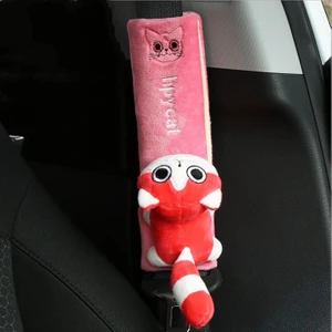 Araba Emniyet Kemeri Omuz Kapağı Karikatür Sevimli Araba Emniyet Kemeri Koruyucu Kapak (Yurt Dışından)