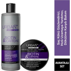 Urban Care Biotin Coffeıne Şampuan 350ML& Biotin Coffeıne Peelıng 200ML