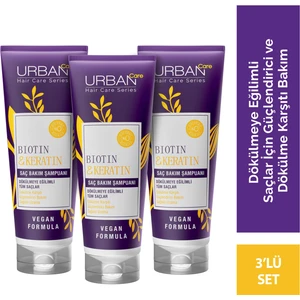 Urban Care Biotin & Keratin Saç Bakım Şampuanı 3'lü Set