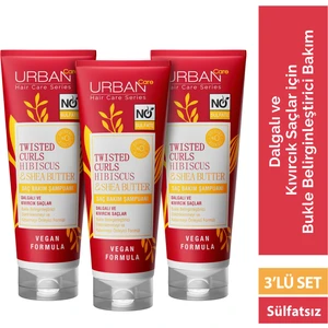Urban Care Hibiscus & Shea Butter Saç Bakım Şampuanı 3'lü Set