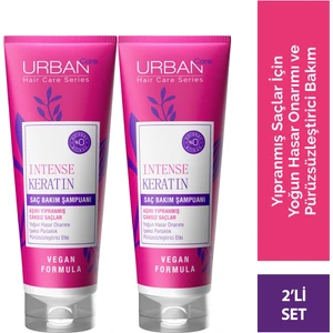 URBAN Care Intense Keratin Aşırı Yıpranmış Saçlara Özel Saç Bakım Şampuanı 250 ml x 2 - vegan