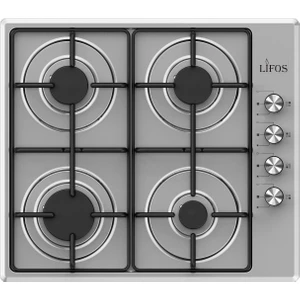 Lifos Set Üstü Otomatik Çakmaklı 4lü Inox Tüplü Çakmaklı Ocak