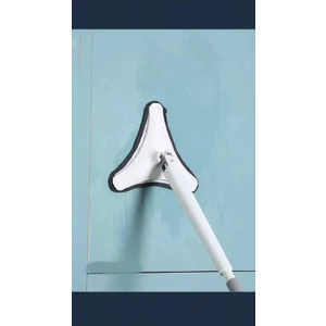 Kendinden Sıkmalı Lüx Üçgen Mop Yedek Bezli (Beyaz)