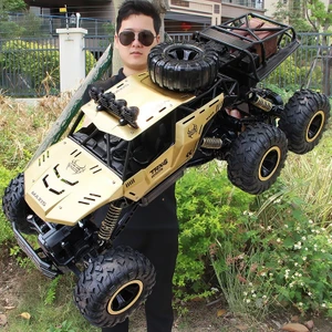 Yue Store 4WD Oversized Alloy Six Whe Vehicle Rc Car (Altın) (Yurt Dışından)