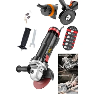 Staxx Power Alman ANG5000 Metal Şanzuman Bakır Sargılı Avuç İçi Taşlama Demir Metal Kesme Makinesi + Taş