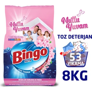 Matik 8 kg Mutlu Yuvam Renkliler ve Beyazlar Toz Çamaşır Deterjanı